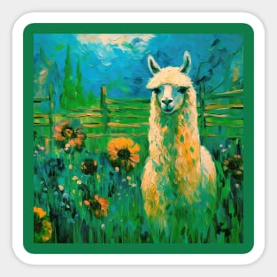 ALPACA PAINTING Sticker